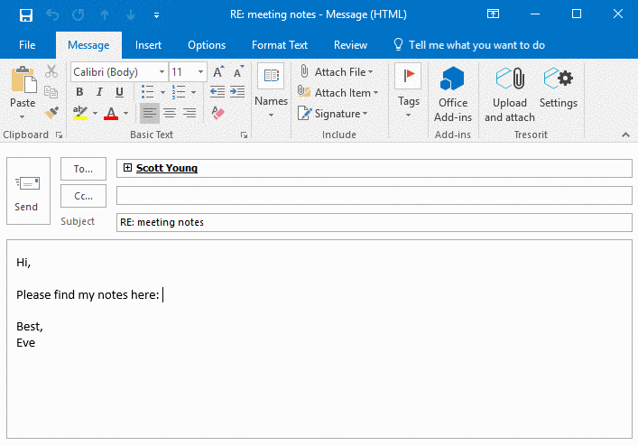 Outlook-Verschlüsselung mit Tresorit