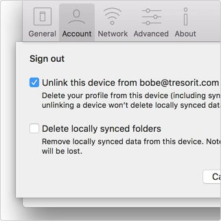 Remote wipe on desktop devices