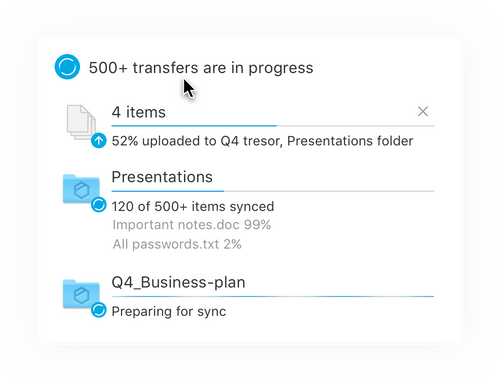 Transfer files up to 20GB to your external partners