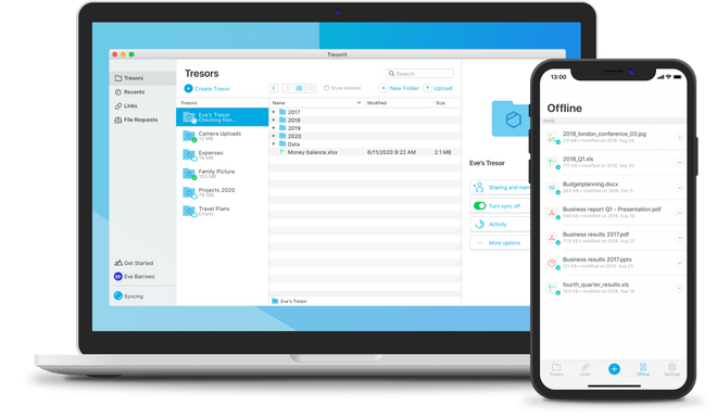 Store all your files securely, access them anywhere, and share with control
